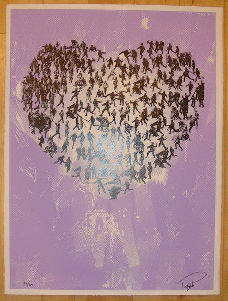 2011 Waiting Kills - Purple Silkscreen Art Print by Prefab